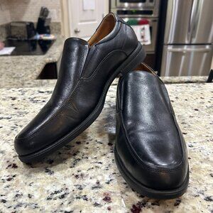 Florsheim Comfortech Ortholite Black Leather Loafer Size 10.5